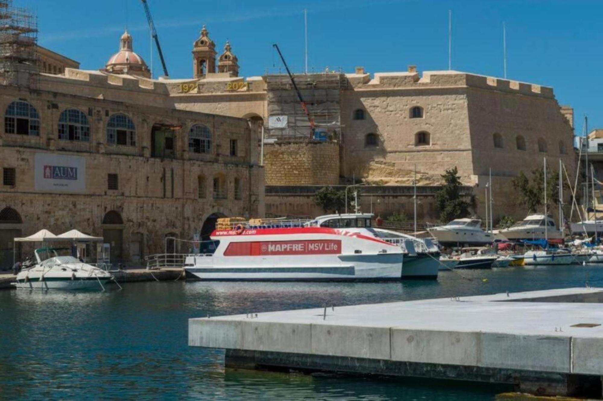 Authentic Gf Apartment With Terrace At The 3 Cities Marina Cospicua Εξωτερικό φωτογραφία